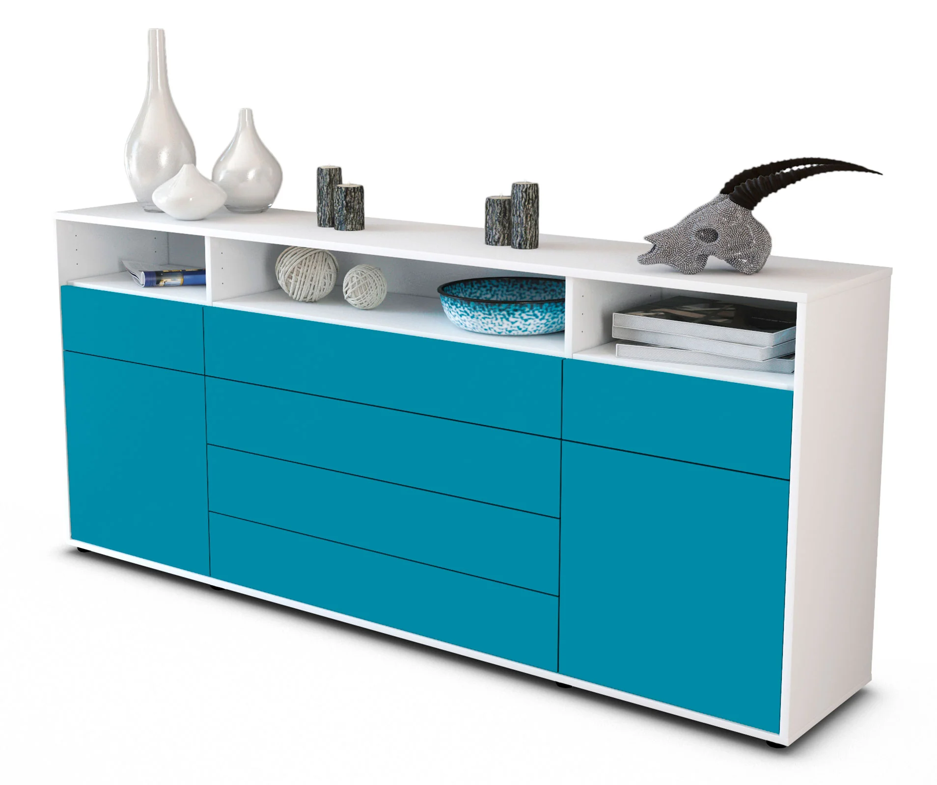 Bild von Sideboard Evelina, Türkis (180x79x35cm)