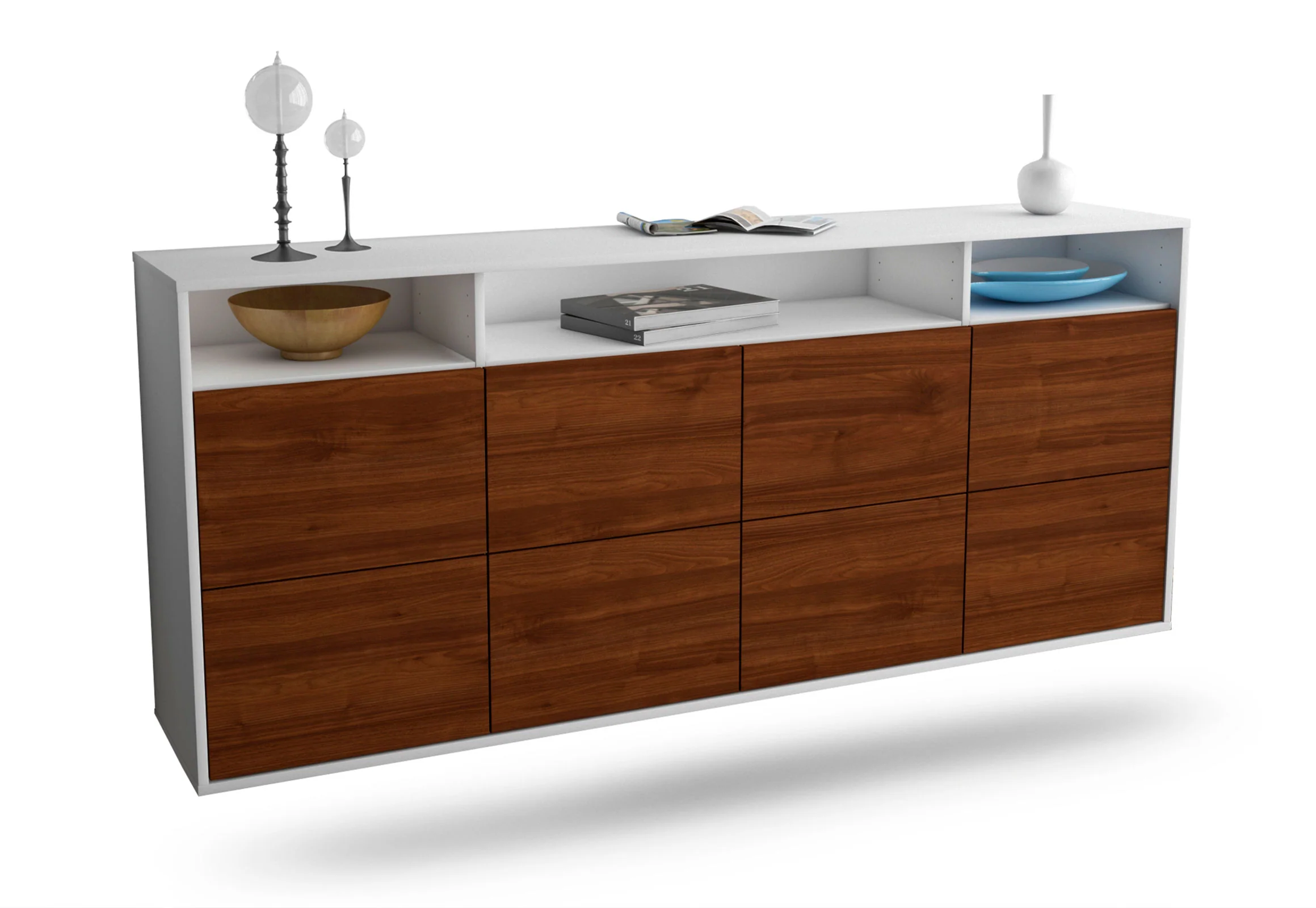 Bild von Sideboard Concord, Walnuss, hängend (180x79x35cm)