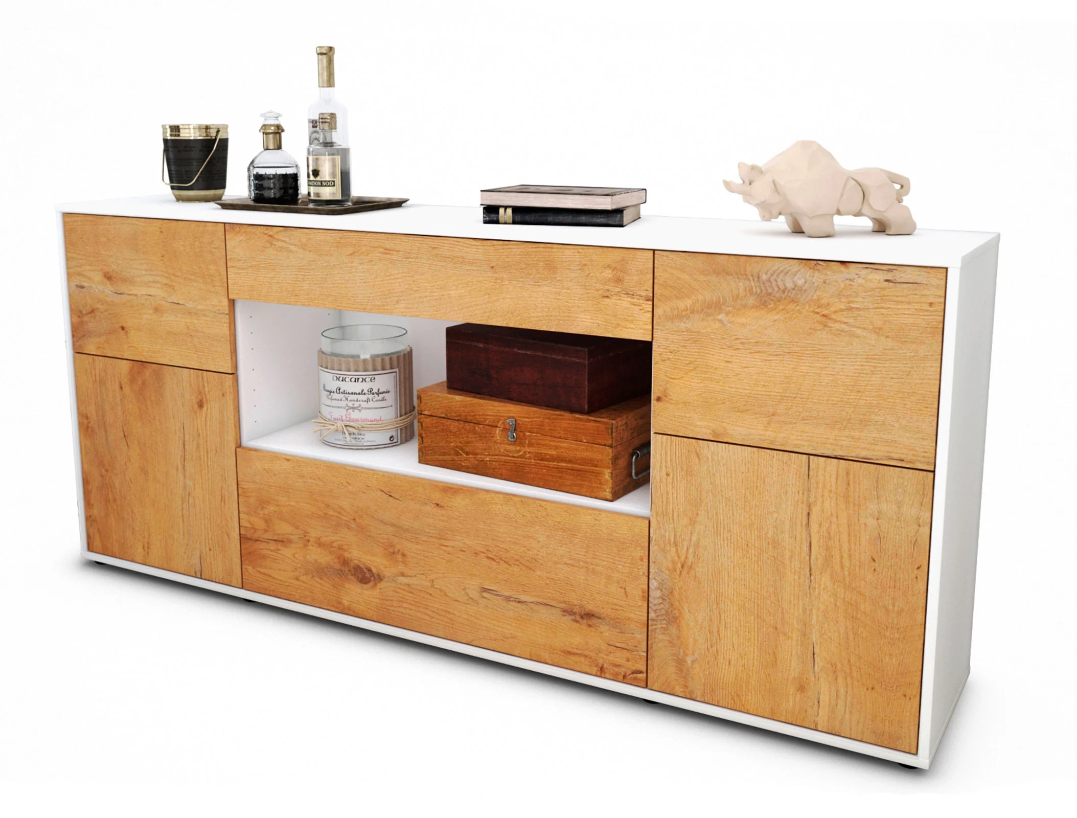 Bild von Sideboard Fabiola, Eiche (180x79x35cm)