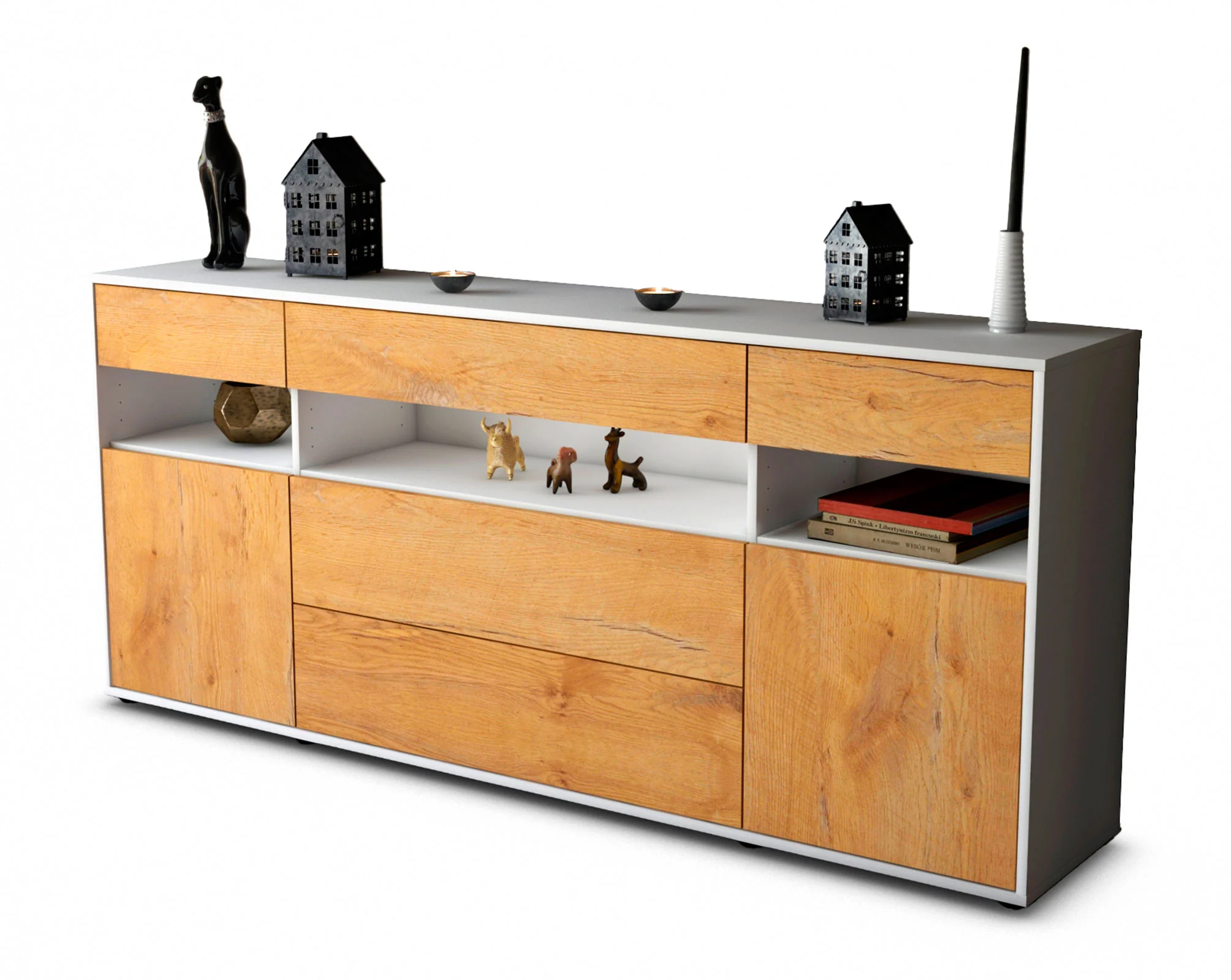 Bild von Sideboard Floria, Eiche (180x79x35cm)