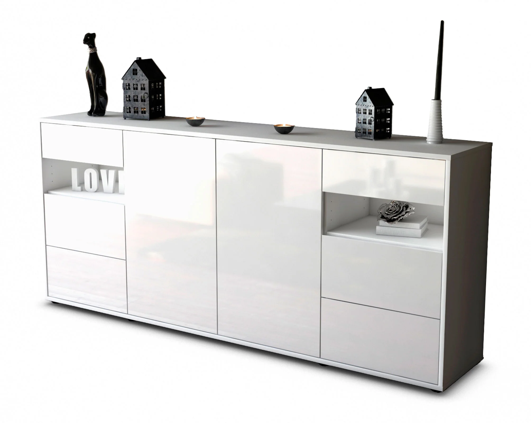 Bild von Sideboard Francesca, Weiß (180x79x35cm)