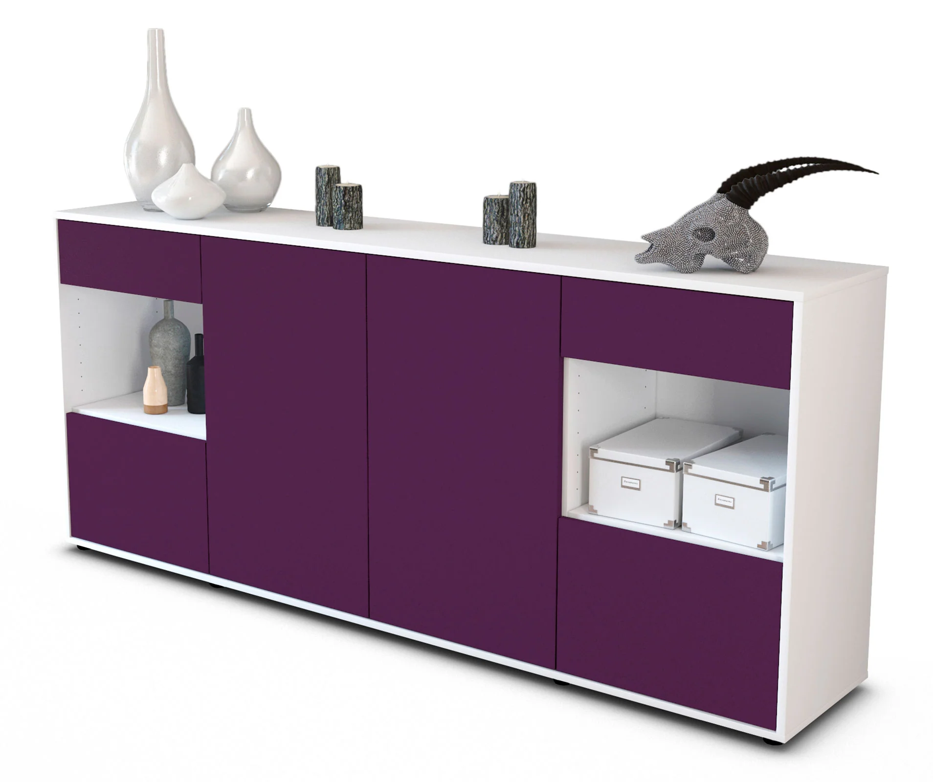 Bild von Sideboard Gabriella, Lila (180x79x35cm)