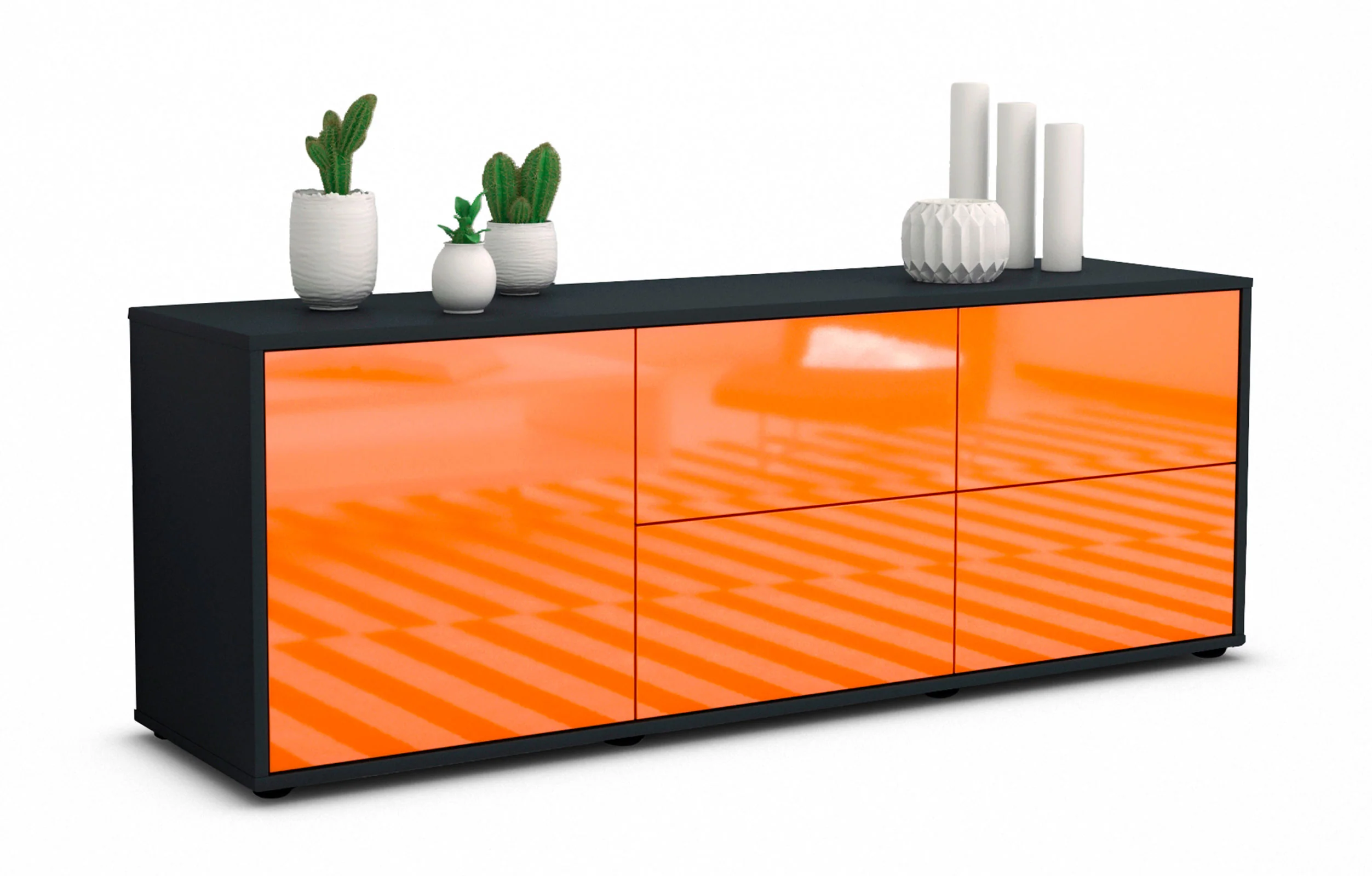 Bild von Lowboard Aloisia, Orange (136x49x35cm)