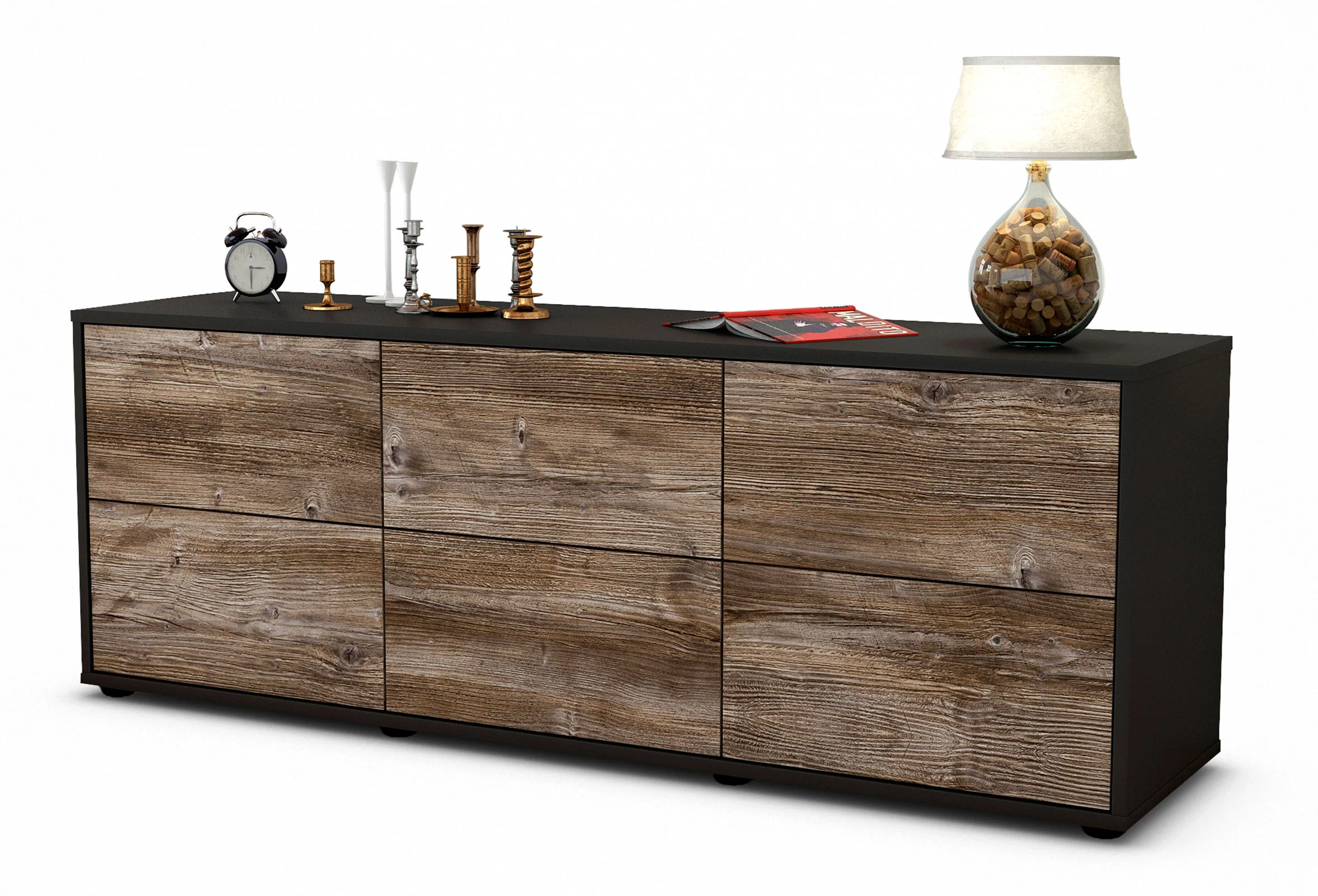 Bild von Lowboard Alva, Treibholz (136x49x35cm)