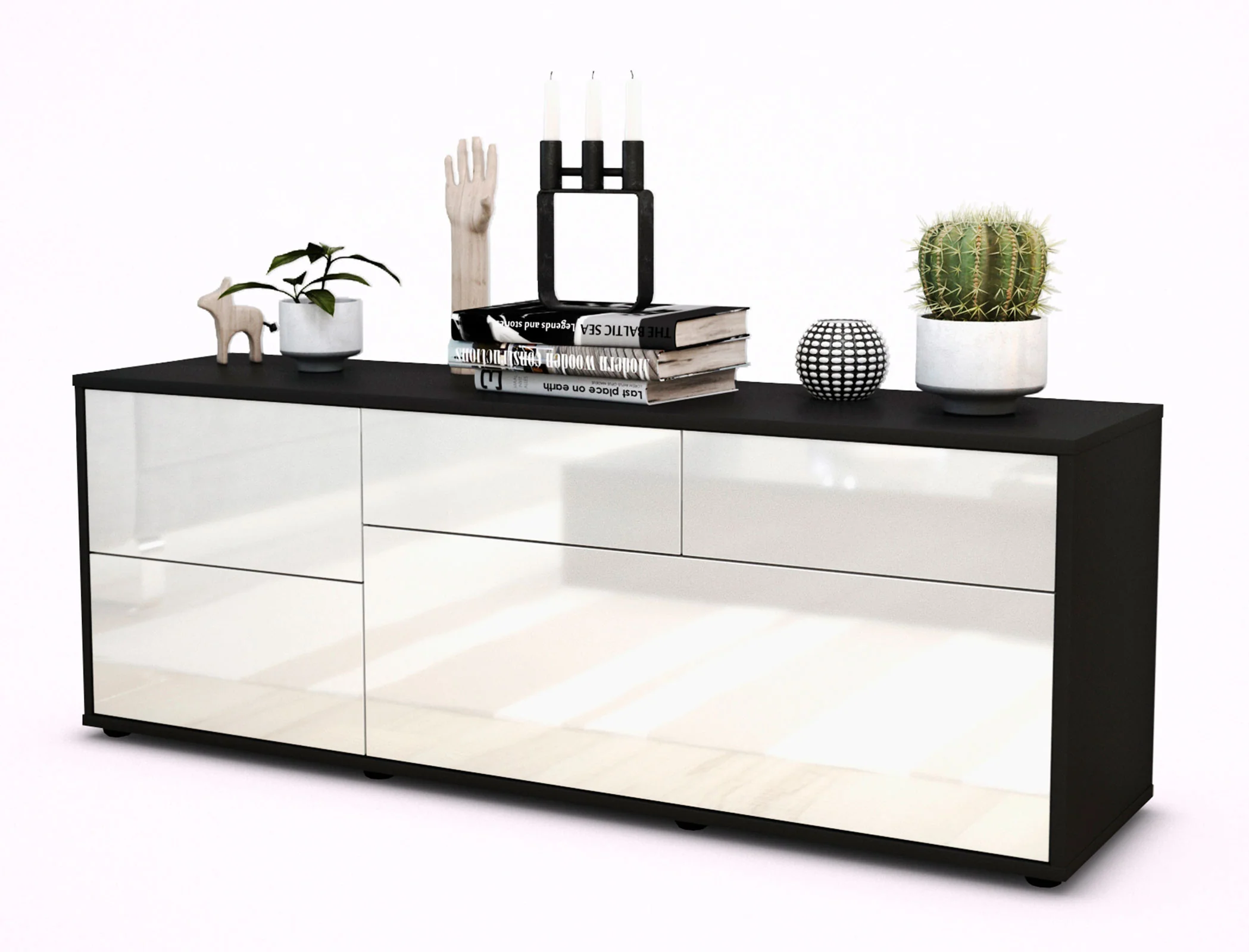 Bild von Lowboard Anais, Weiß (136x49x35cm)