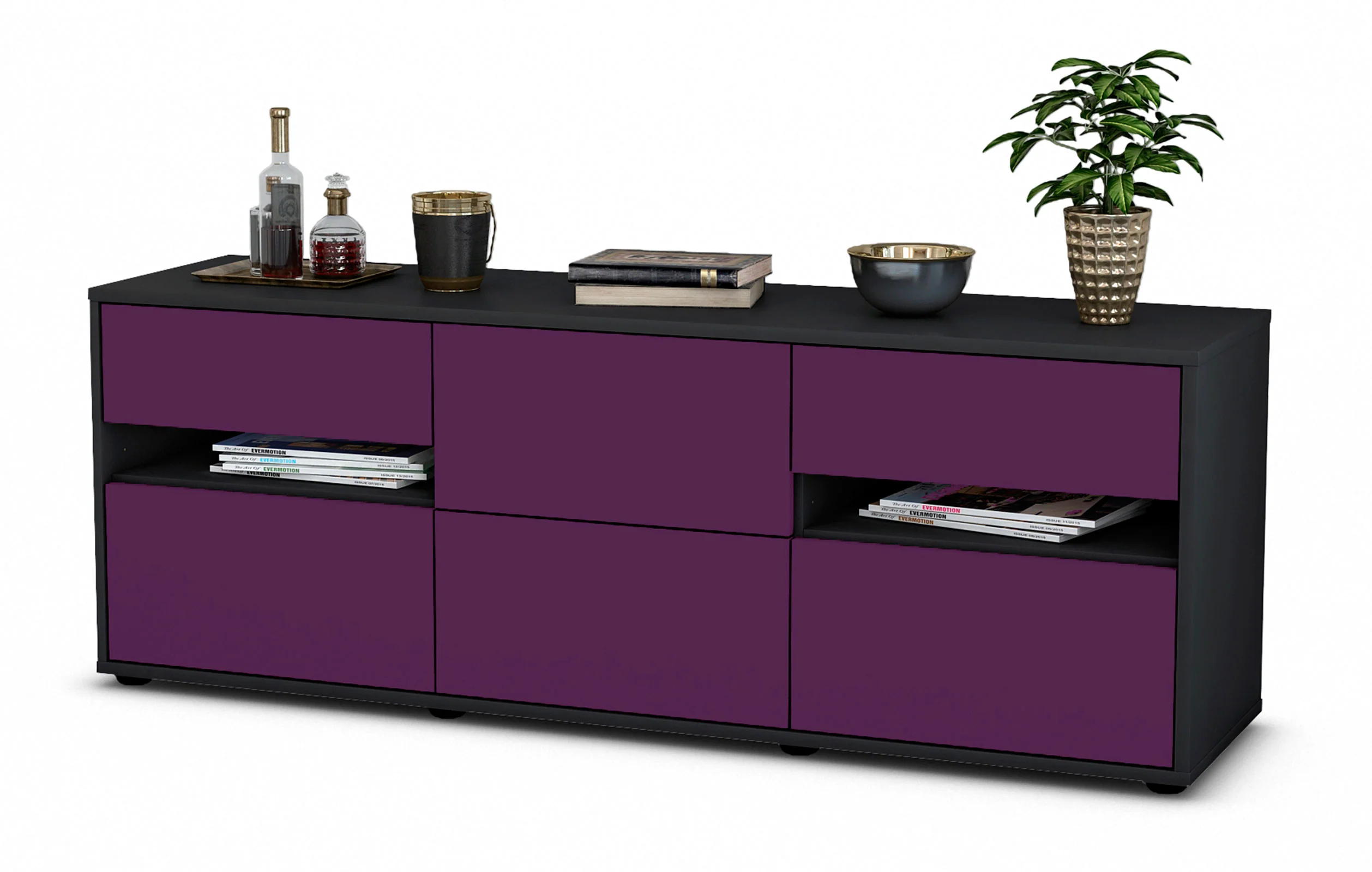 Bild von Lowboard Andrea, Lila (136x49x35cm)