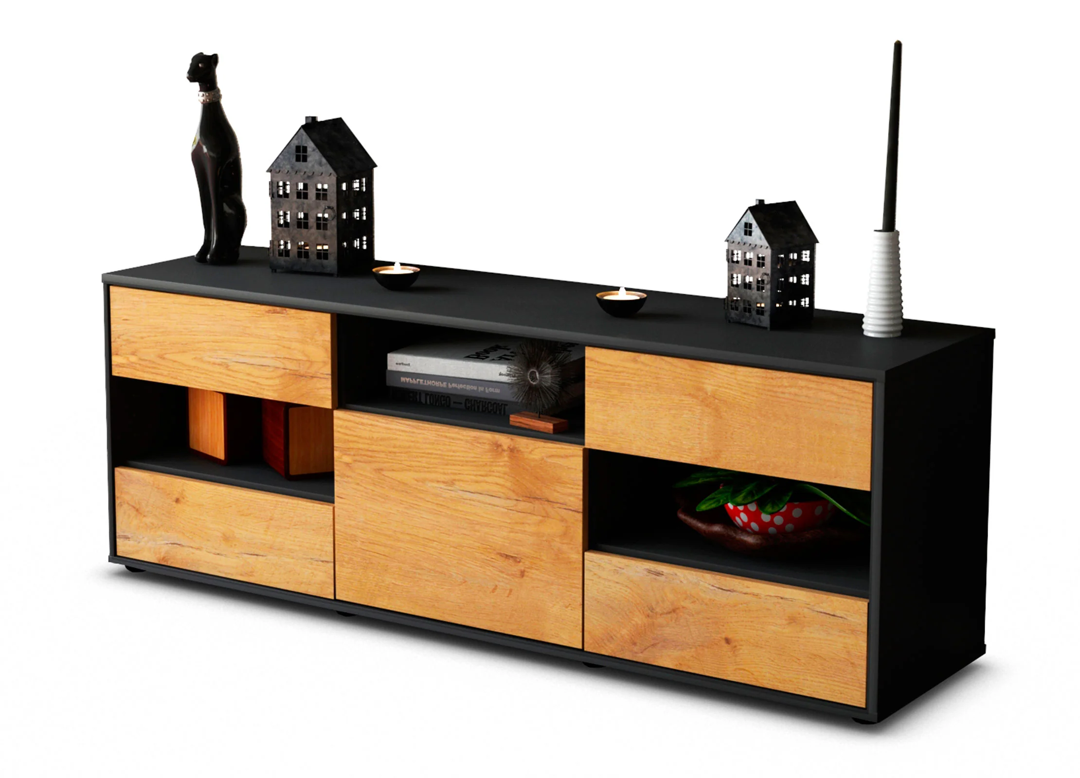 Bild von Lowboard Annina, Eiche (136x49x35cm)