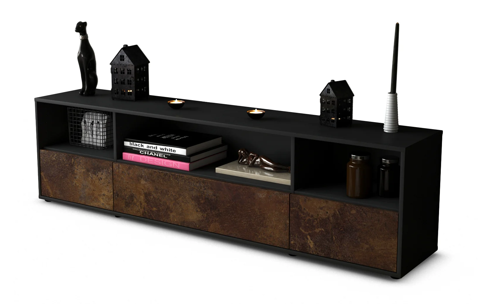 Bild von Lowboard Aurelia, Rost (180x49x35cm)