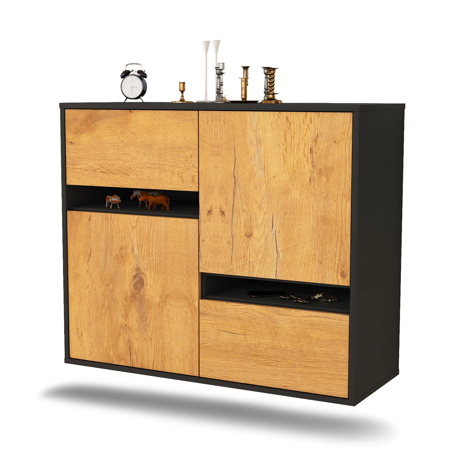 Bild von Sideboard Irvine, Eiche, hängend (92x79x35cm)