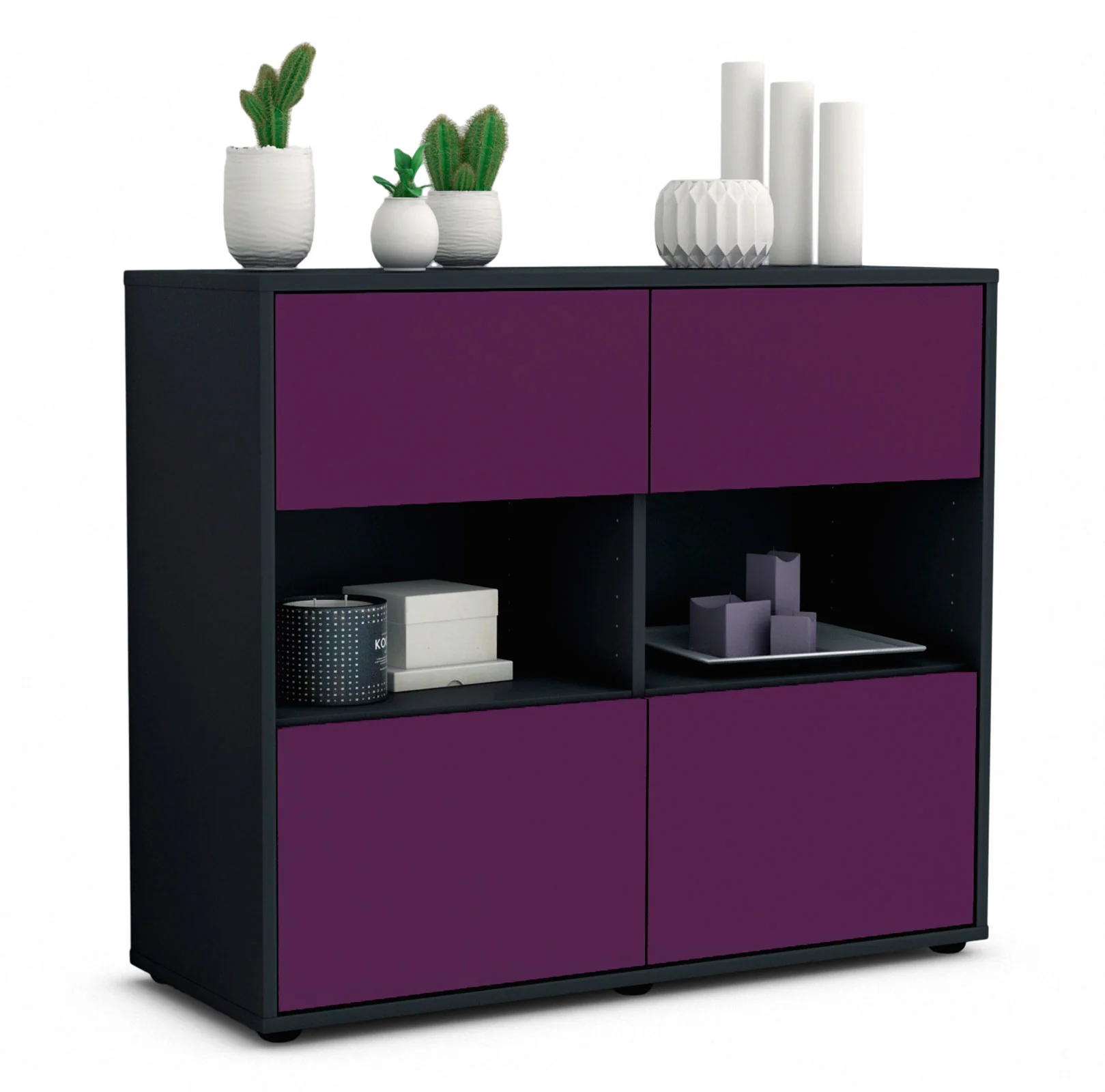 Bild von Sideboard Carmen, Lila (92x79x35cm)