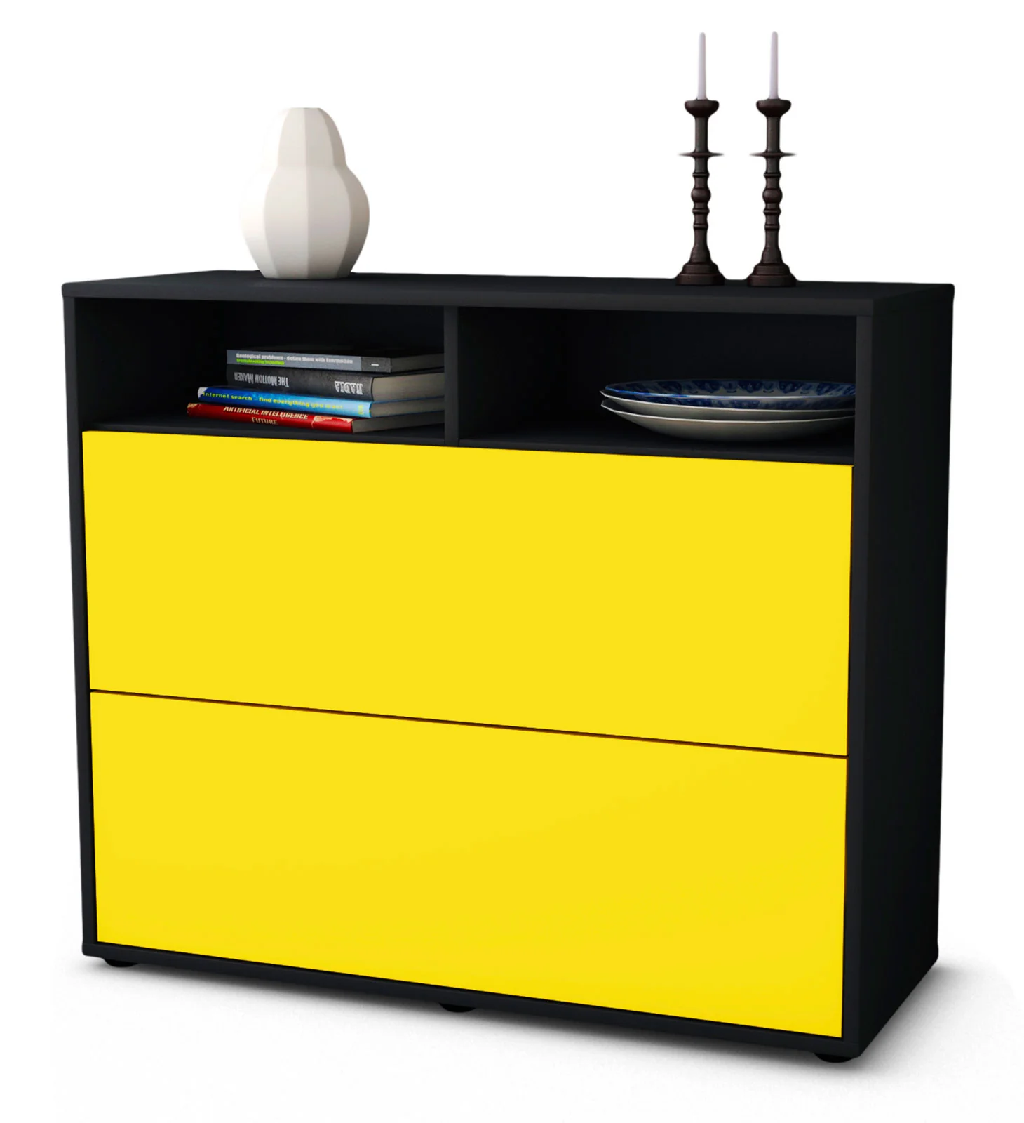 Bild von Sideboard Cosma, Gelb (92x79x35cm)