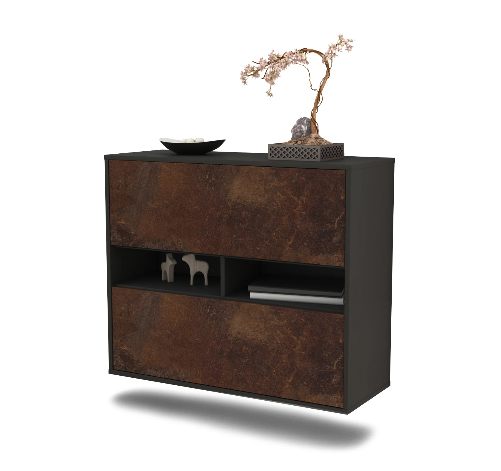 Bild von Sideboard Jackson, Rost, hängend (92x79x35cm)