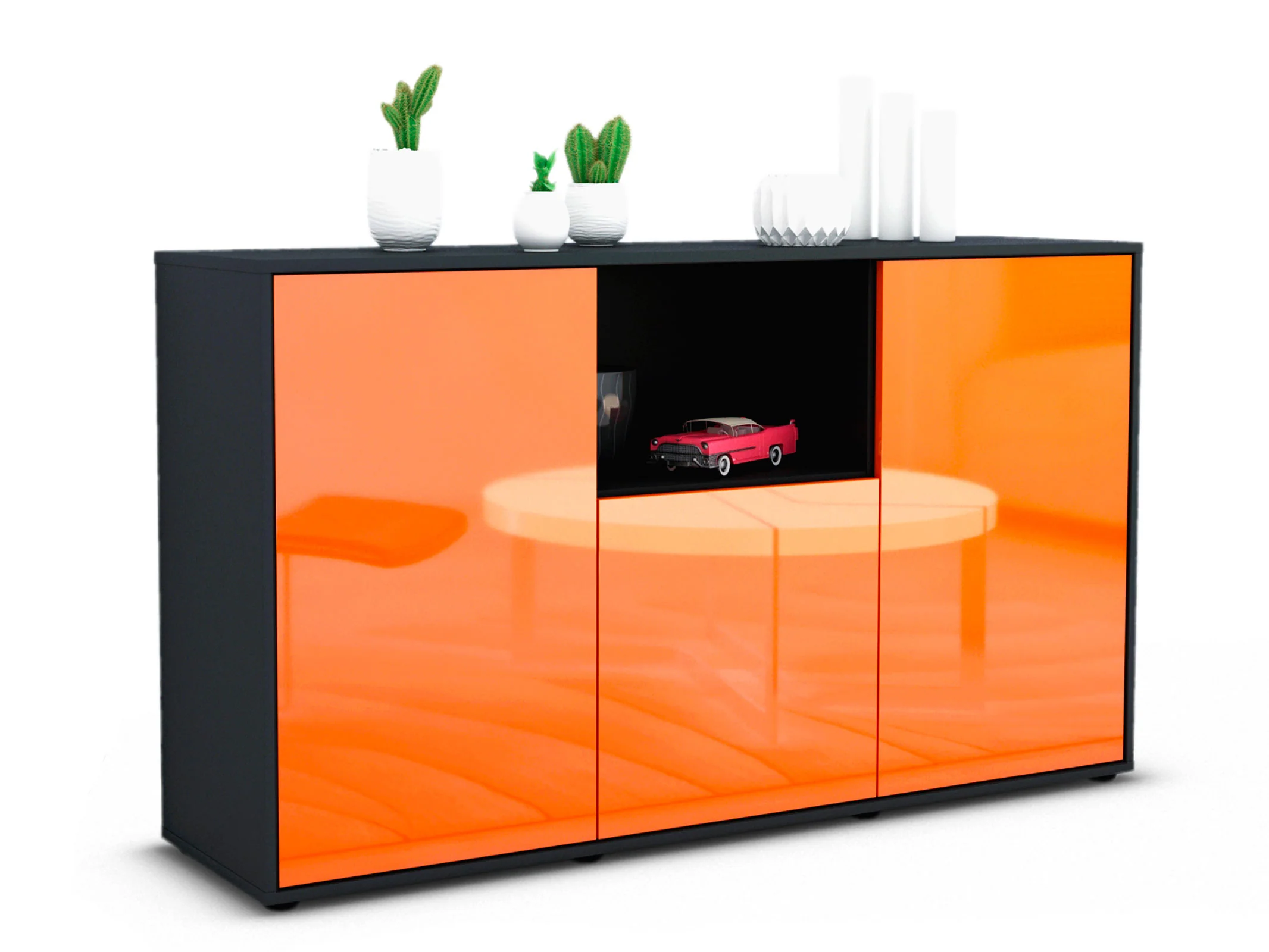Bild von Sideboard Demetria, Orange (136x79x35cm)