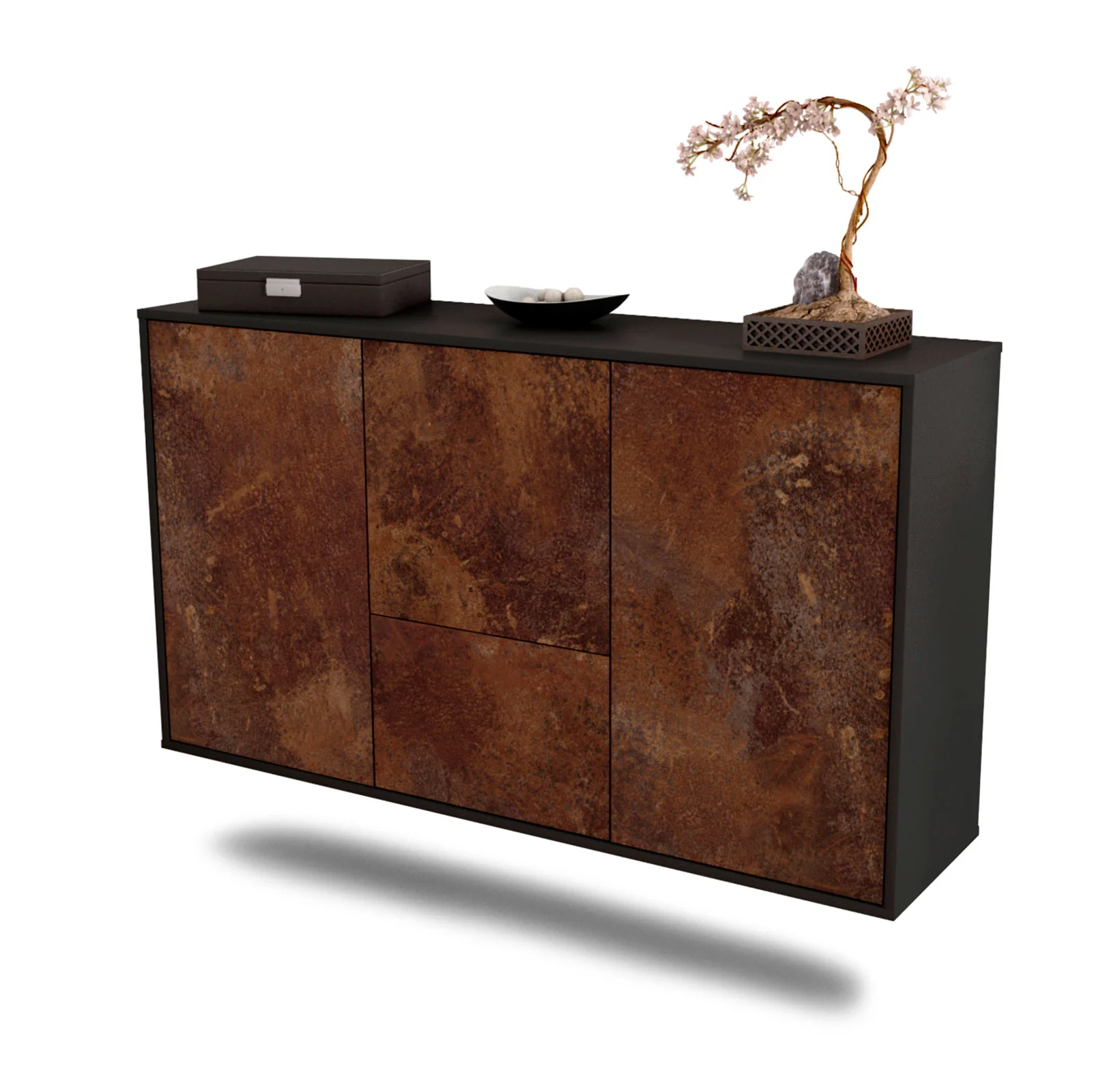 Bild von Sideboard Vancouver, Rost, hängend (136x79x35cm)