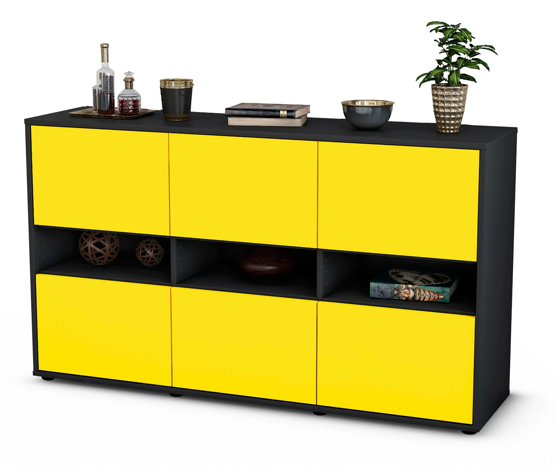 Bild von Sideboard Diletta, Gelb (136x79x35cm)