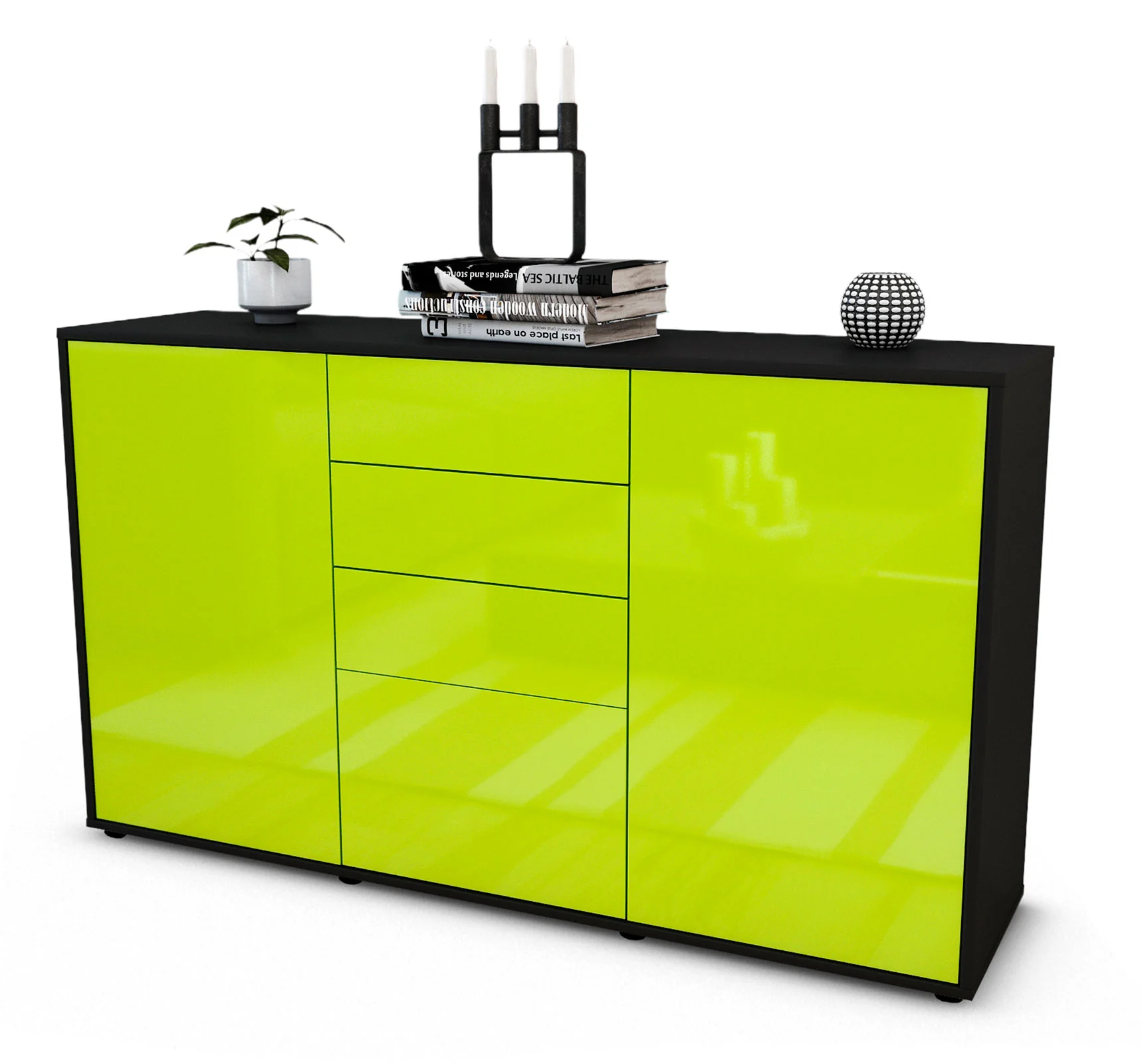 Bild von Sideboard Donatella, Grün (136x79x35cm)