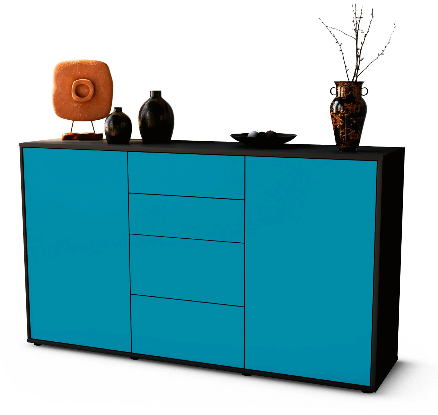 Bild von Sideboard Donna, Türkis (136x79x35cm)