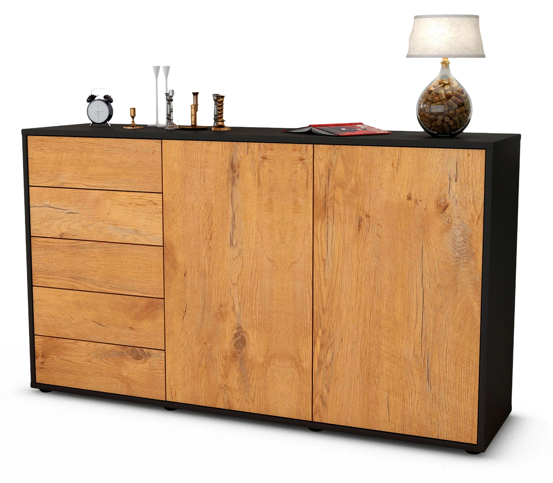 Bild von Sideboard Dorentina, Eiche (136x79x35cm)