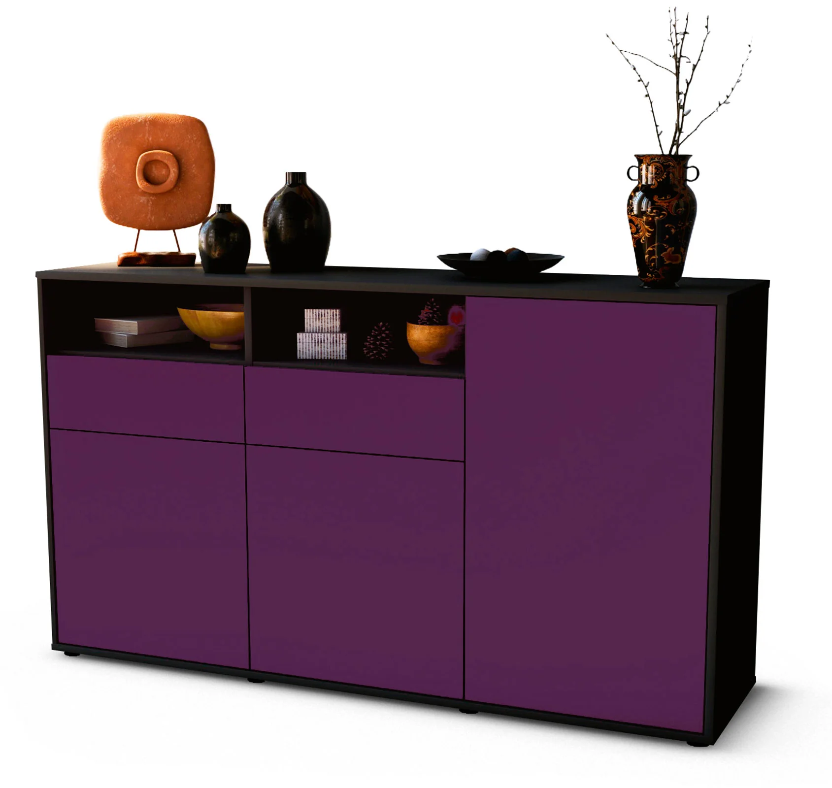 Bild von Sideboard Editta, Lila (136x79x35cm)