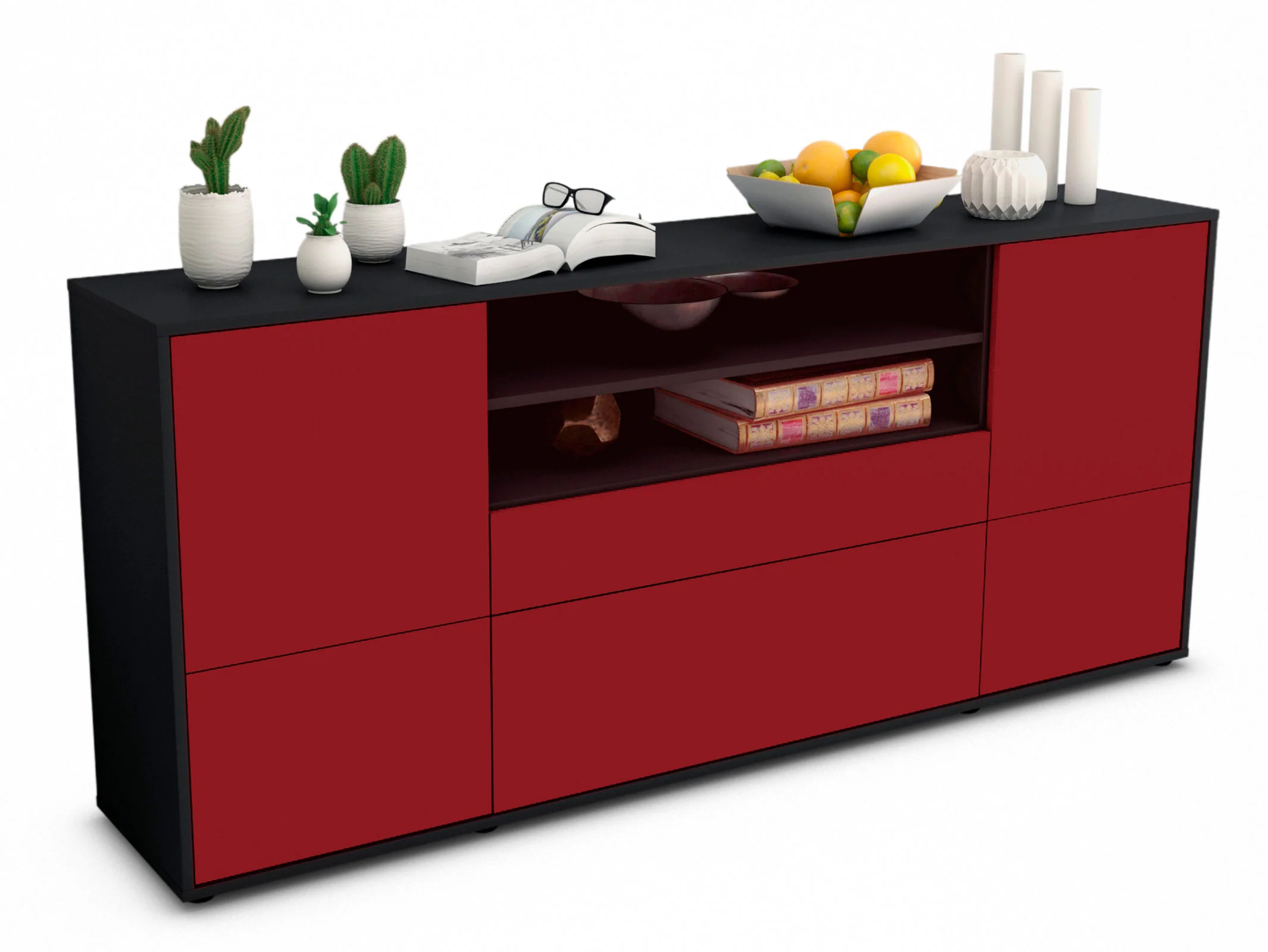 Bild von Sideboard Eluana, Bordeaux (180x79x35cm)