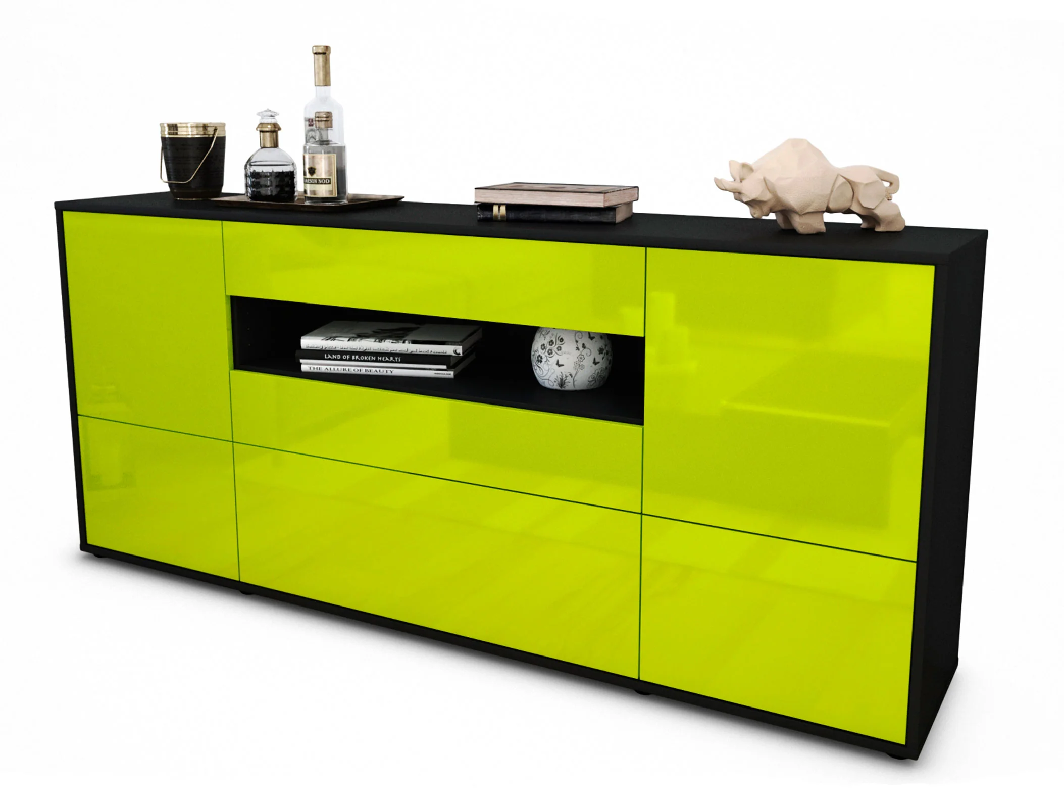 Bild von Sideboard Elvira, Grün (180x79x35cm)