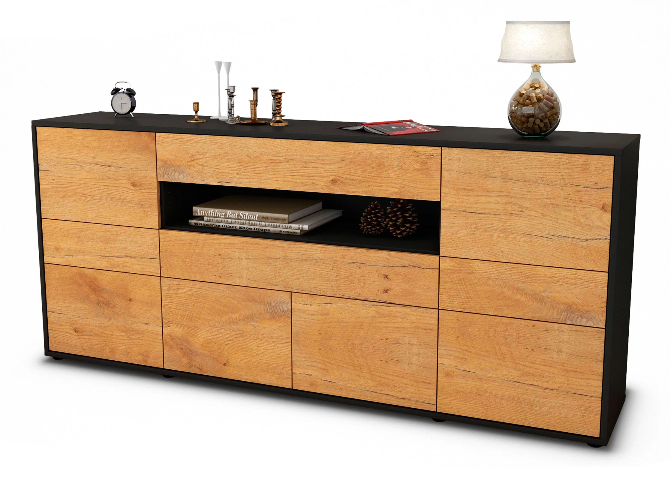 Bild von Sideboard Emerelda, Eiche (180x79x35cm)