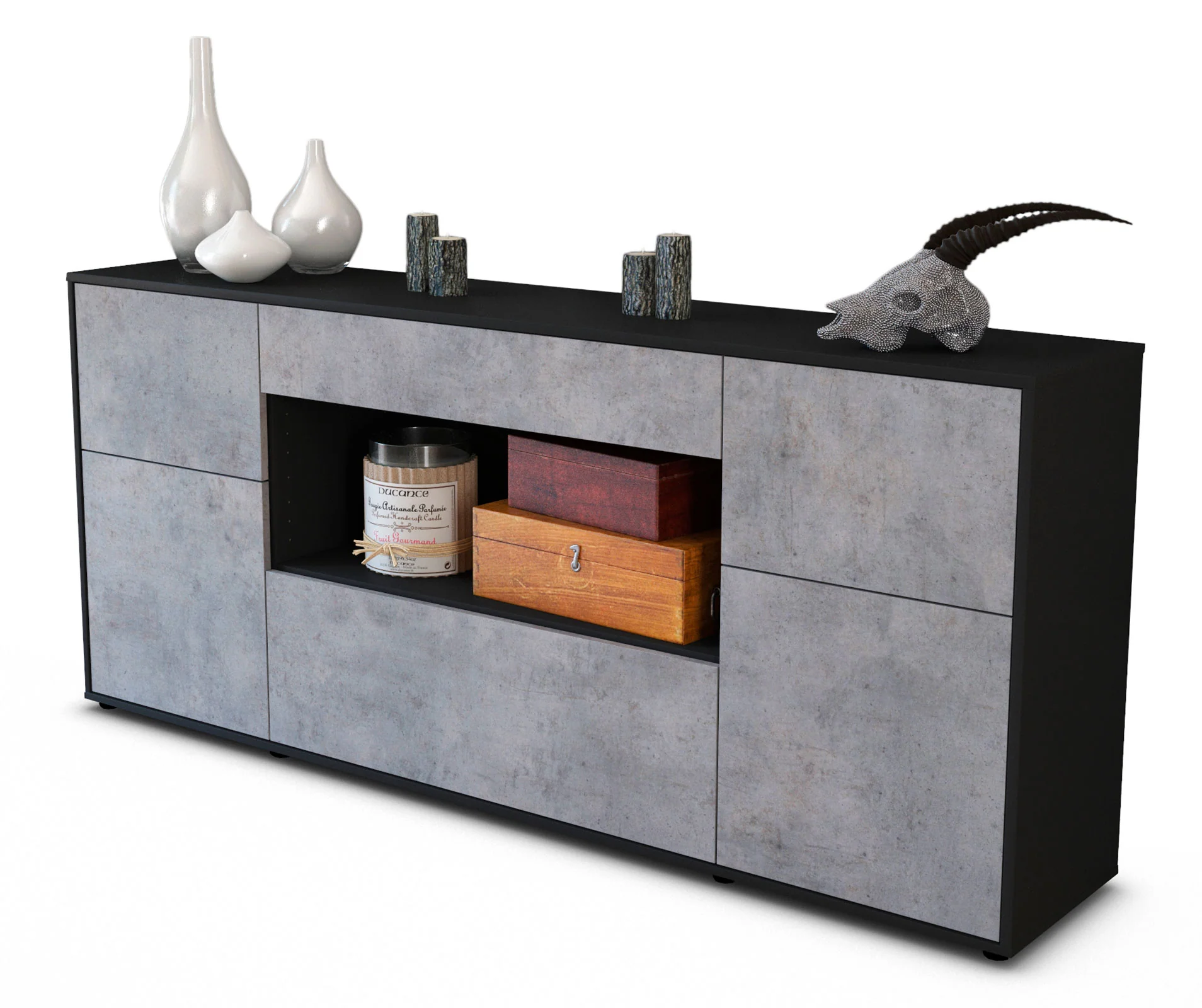 Bild von Sideboard Fabiola, Beton (180x79x35cm)