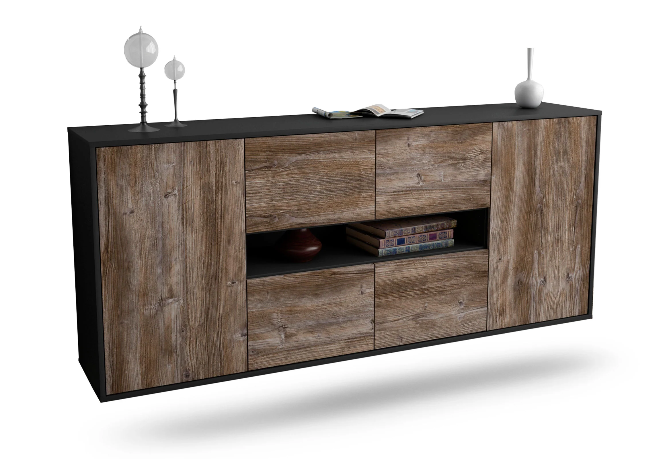 Bild von Sideboard Stamford, Treibholz, hängend (180x79x35cm)