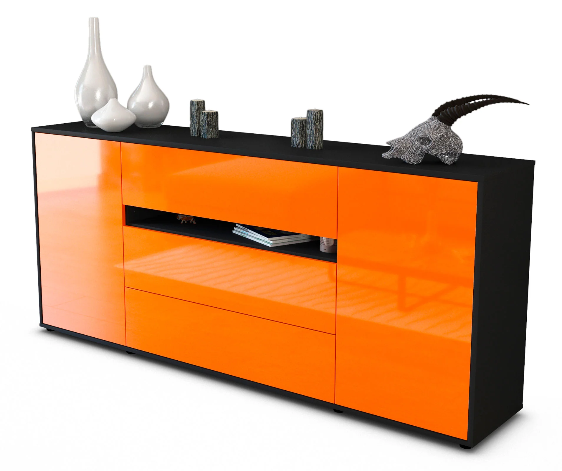 Bild von Sideboard Fernanda, Orange (180x79x35cm)