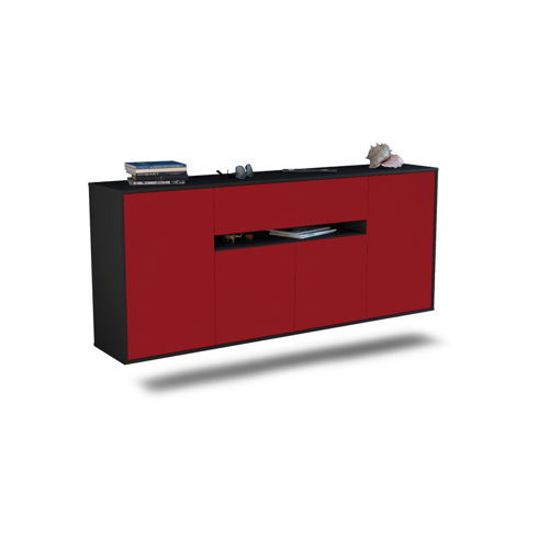 Bild von Sideboard Flint, Bordeaux, hängend (180x79x35cm)