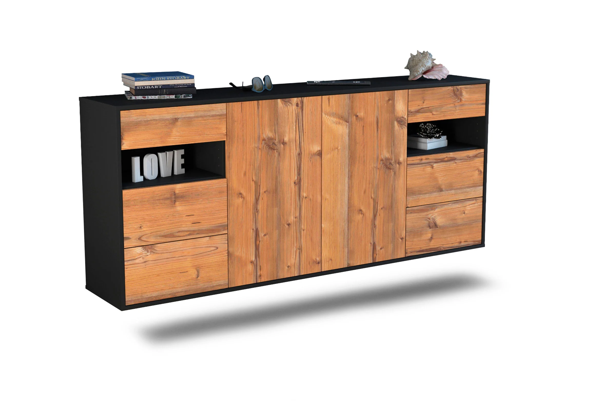 Bild von Sideboard Thornton, Pinie, hängend (180x79x35cm)