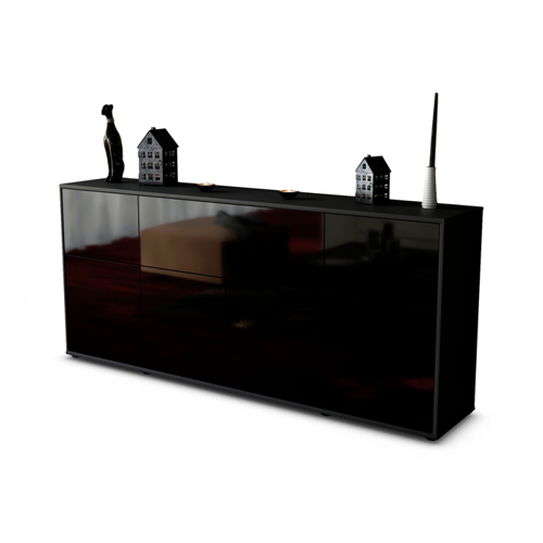 Bild von Sideboard Gianna, Schwarz (180x79x35cm)