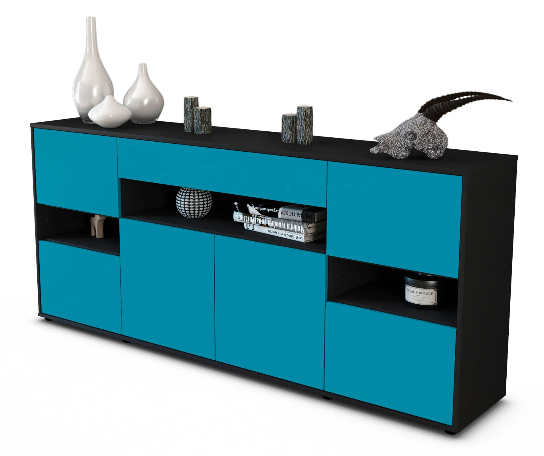 Bild von Sideboard Ginevra, Türkis (180x79x35cm)