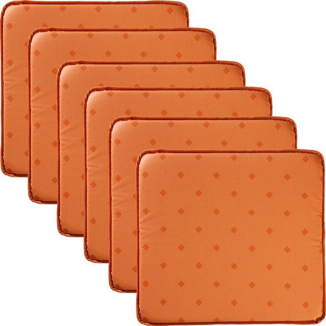 Bild von Erwin Müller Stuhlkissen Stuhlkissen "Neuss" 6er-Pack, abwaschbar Uni