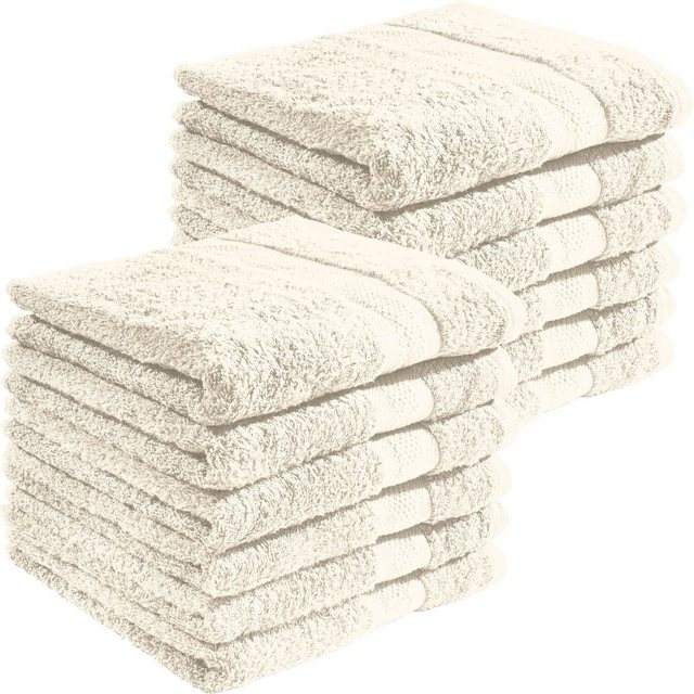 Bild von REDBEST Handtuch Handtuch "Chicago" 12er-Pack, Frottier (12-St), Walk-Frottier Uni