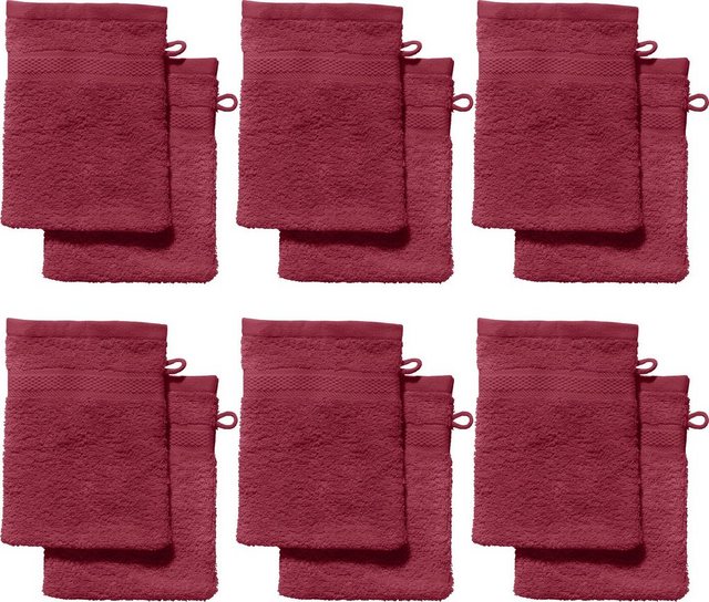 Bild von REDBEST Waschhandschuh Waschhandschuh "Chicago" 12er-Pack, Frottier (12-St), Walk-Frottier Uni