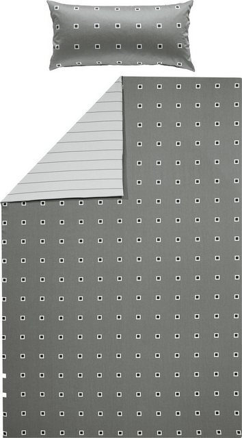 Bild von Erwin Müller Bettwäsche Wendebettwäsche, Mako-Satin, 2 teilig, Grafik