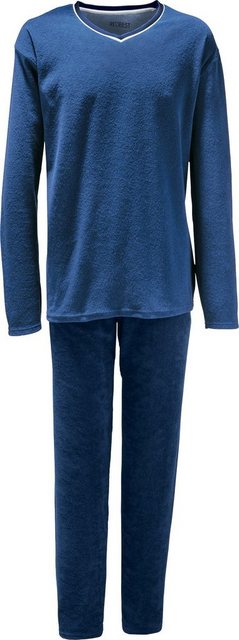 Bild von REDBEST Pyjama Herren-Schlafanzug (2 tlg) Frottee Uni