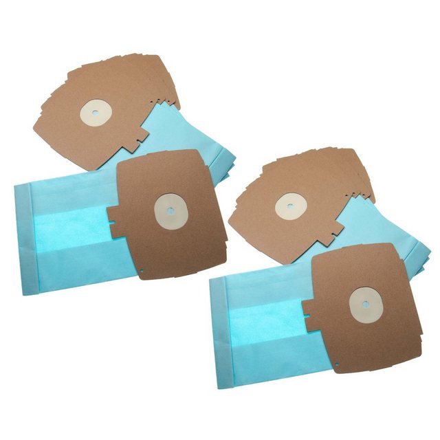 Bild von vhbw 10x Staubsaugerbeutel kompatibel mit Lux 113 466 28, D 720, D 725, D 726, D 727, D 728 Staubsauger - Papier, 26.1cm x 15.05cm, hellblau