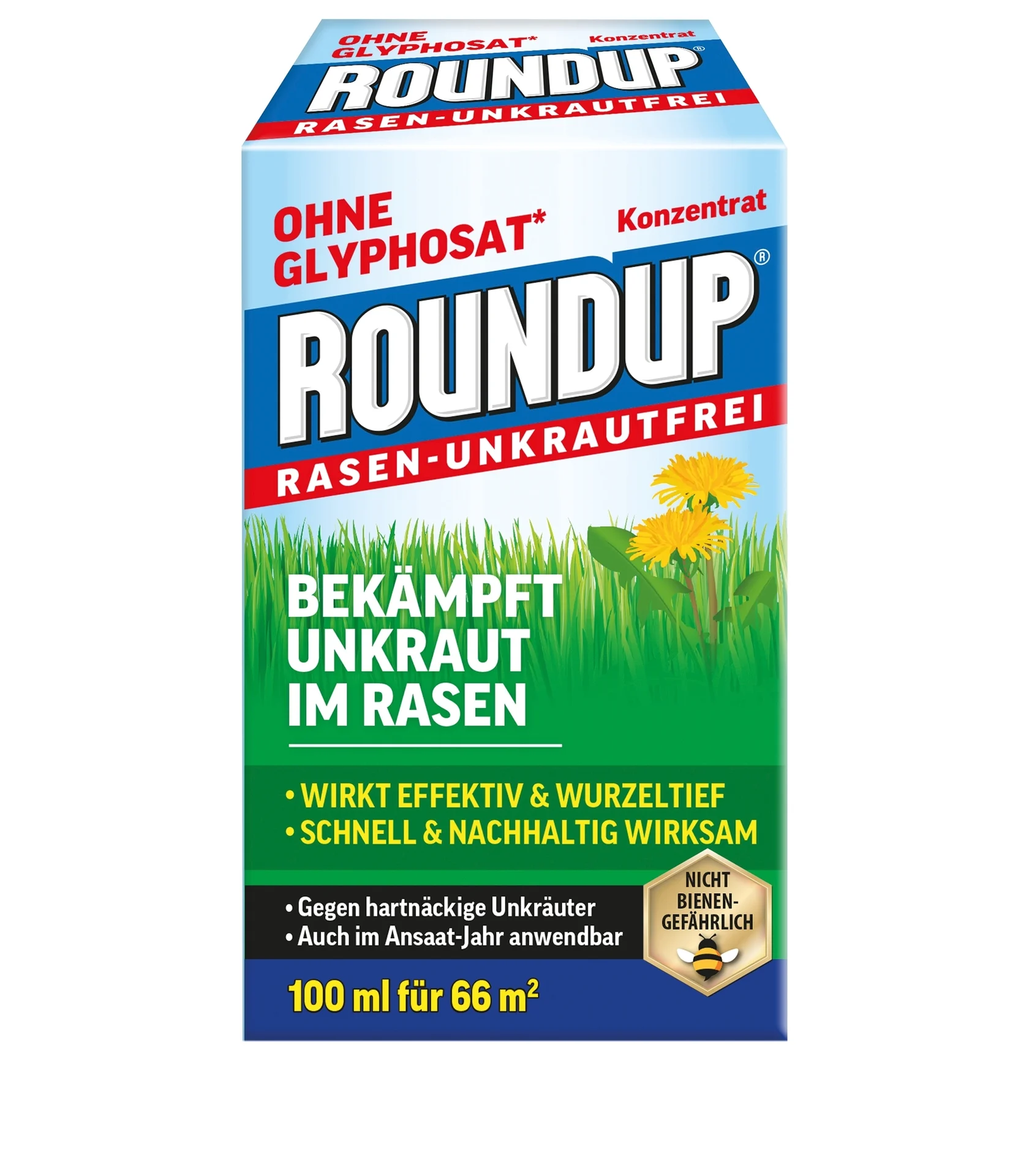 Bild von ROUNDUP Pflanzen-Pilzfrei Roundup Rasen-Unkrautfrei Konzentrat 100 ml, 0.1 l