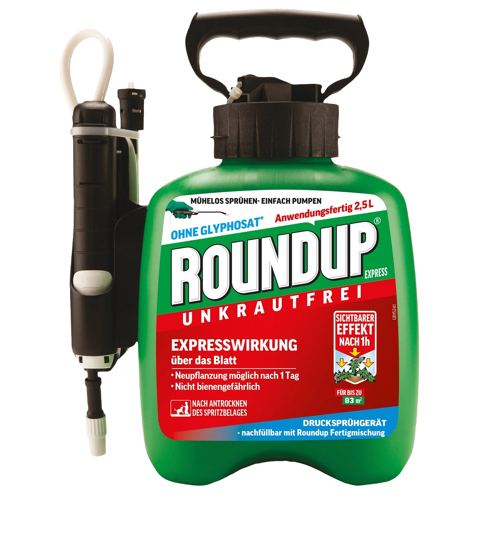 Bild von ROUNDUP Unkrautbekämpfungsmittel Roundup Express Drucksprühgerät - 2,5 Liter