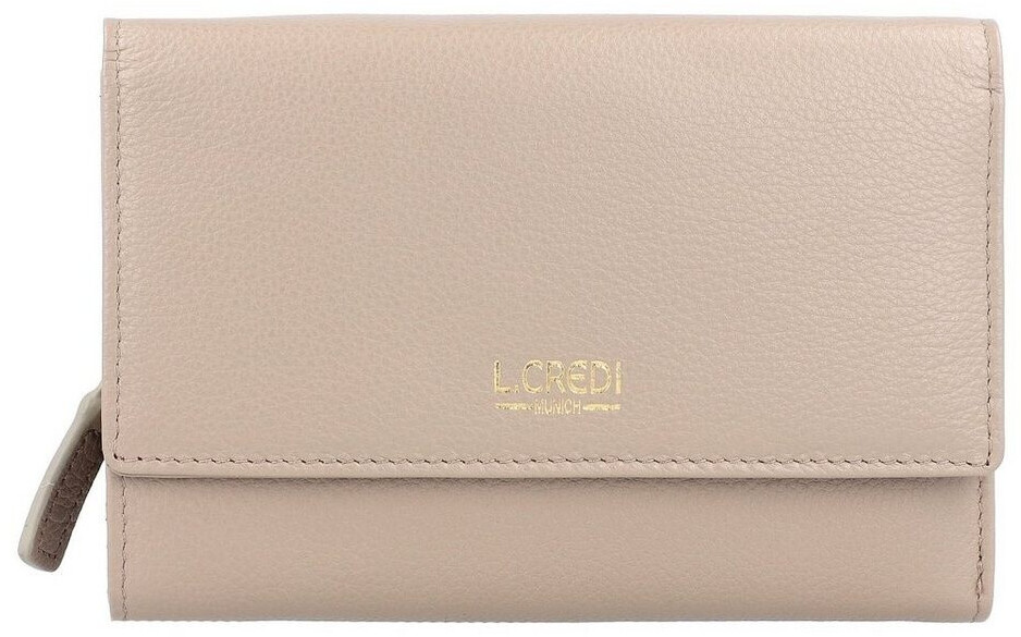 Bild von L.CREDI Geldbörse "Evelyn", Logo-Print, uni, für Damen, braun