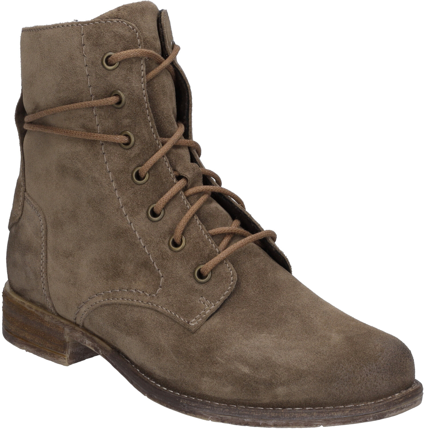 Bild von Josef Seibel Damen Schnürstiefeletten Sienna 70,Weite G (Normal),Wechselfußbett,schnürboots,reißverschluss,Boots,Beige (Taupe),36 EU