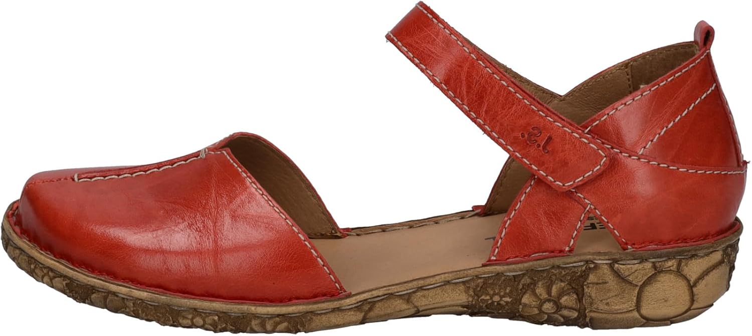 Bild von Josef Seibel Damen Sandaletten Rosalie 42, Frauen Sandalen,Weite G (Normal),Freizeitschuhe,offene Schuhe,Strandschuhe,Hibiscus,43 EU