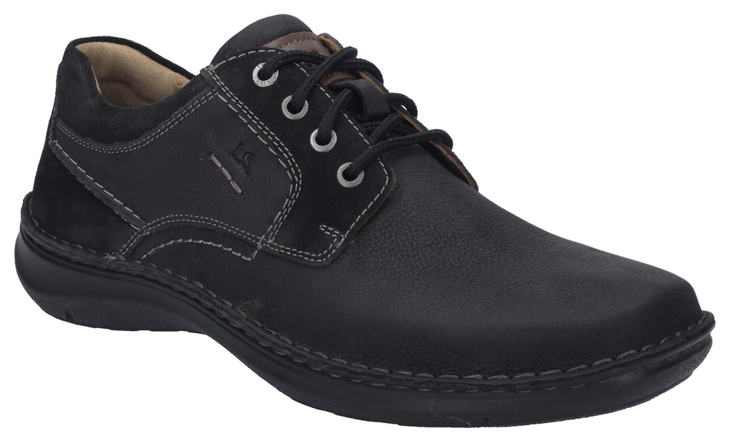 Bild von Josef Seibel Herren Bequemschuhe New Anvers 06,Weite K (Extra weit),Wechselfußbett,Komfortschuhe,Halbschuhe,schnürer,schwarz,39 EU