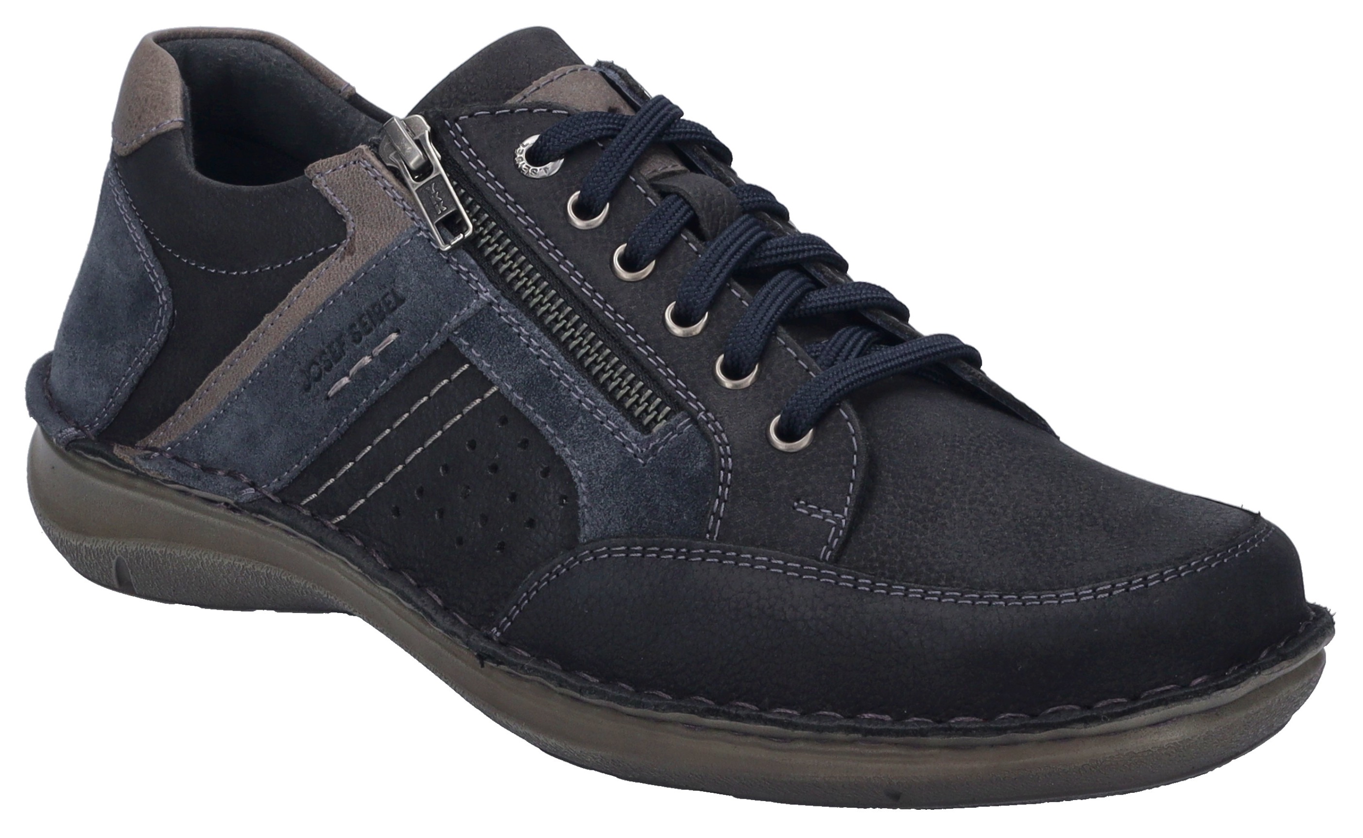 Bild von Josef Seibel Schnürschuh »New Anvers 87«, Freizeitschuh, Halbschuh, Komfortschuh mit zusätzlichem Reißverschluss
