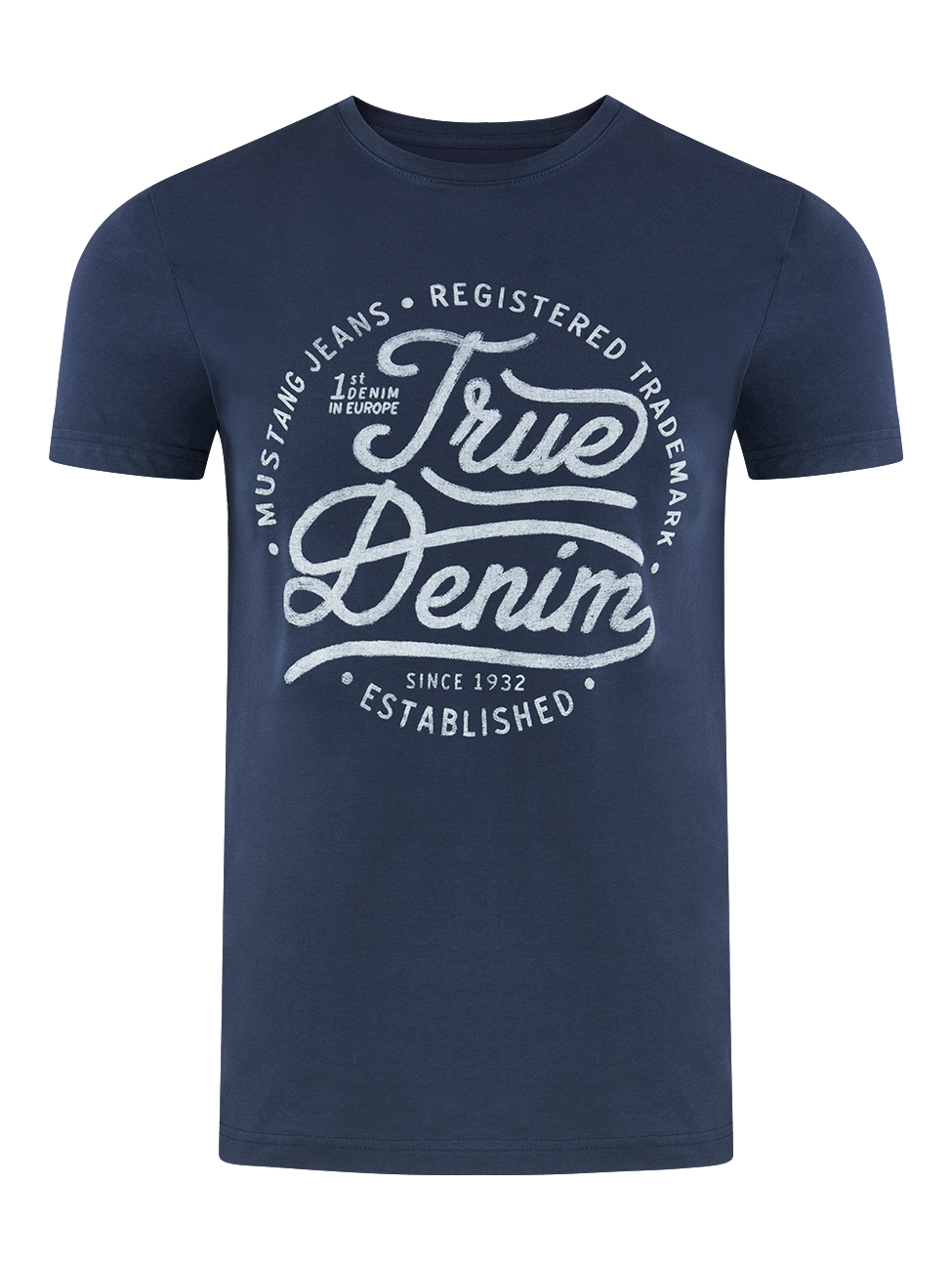 Bild von Mustang Herren T-Shirt Mehrfarbig Rundhals Regular Fit S bis 6XL
