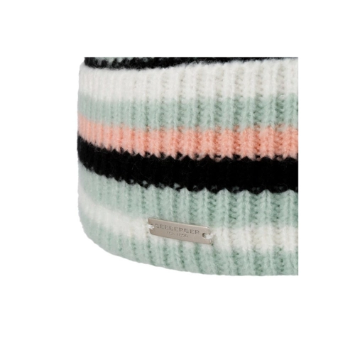 Bild von Seeberger Beanie (1-St) Strickmütze mit Umschlag, Seeberger Vanessia Umschlagmütze Strickmütze Wintermütze Damenmütze (One Size - Mint)