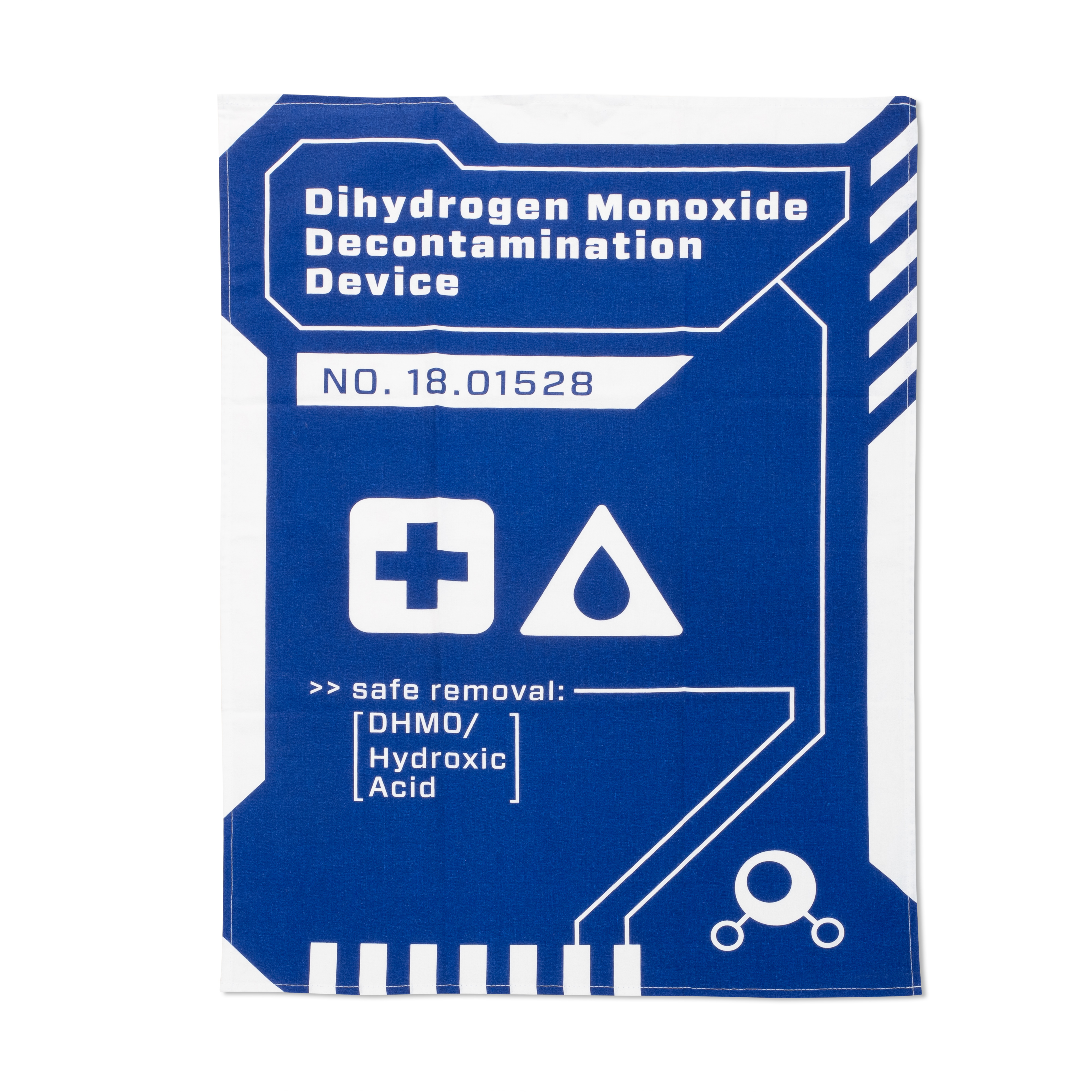Bild von getDigital Geschirrtuch Dihydrogenmonoxid - Saugstarkes Küchentuch mit Chemie DHMO Motiv - Geschirrhandtuch aus 100% Baumwolle