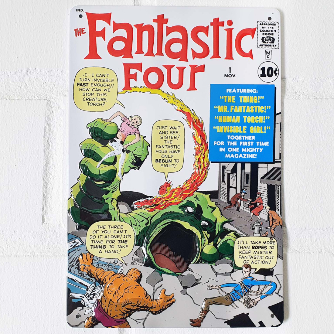 Bild von Marvel Blechschild Fantastic Four